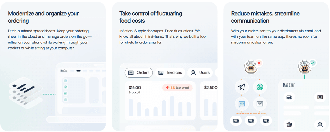MadChef ordering interface